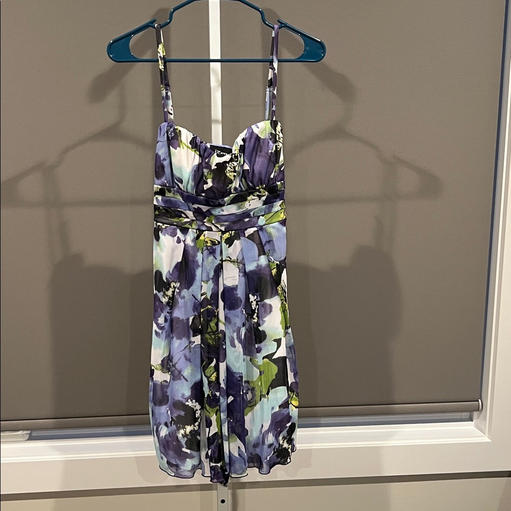 Iz Byer Floral Mesh Party Dress - Picture 2 of 8